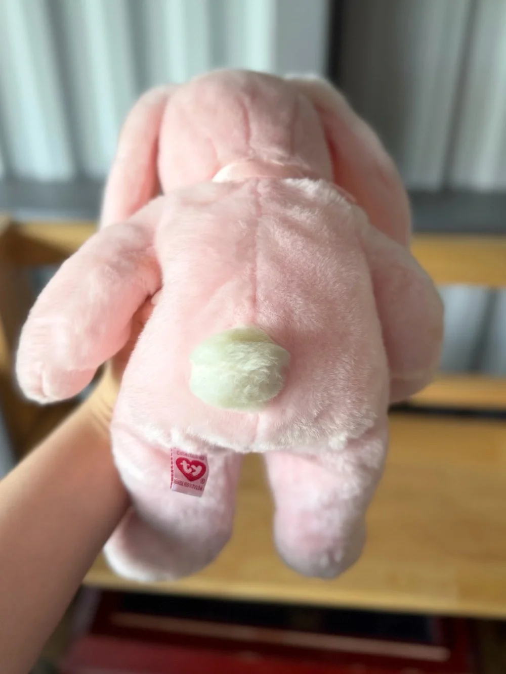 Ty Buddy Hoppity the Bunny Pink Easter Plush 14 Inch New